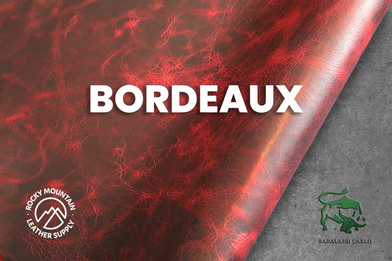 Waxy leather in Bordeaux