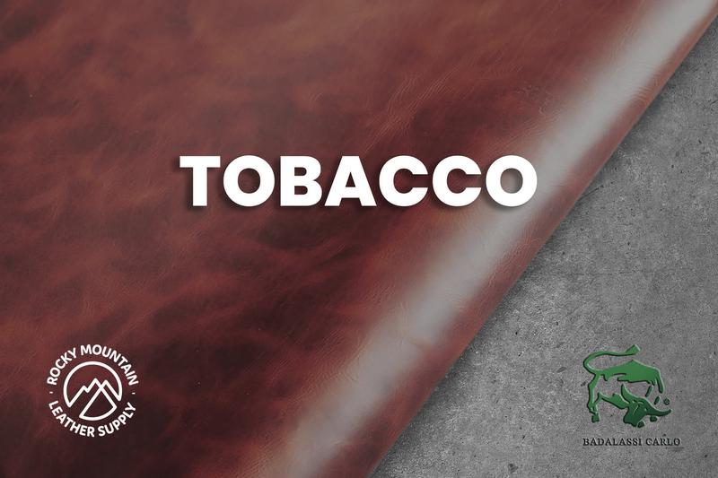 Waxy leather in Tobacco