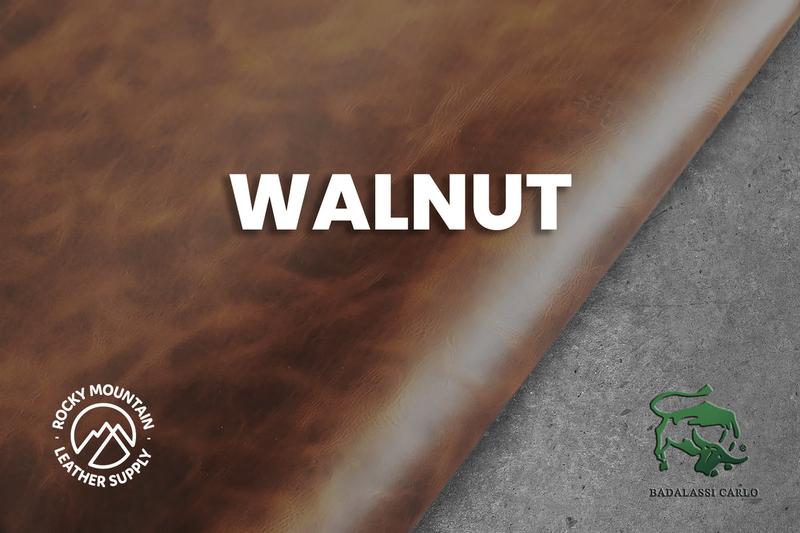 Waxy leather in Walnut